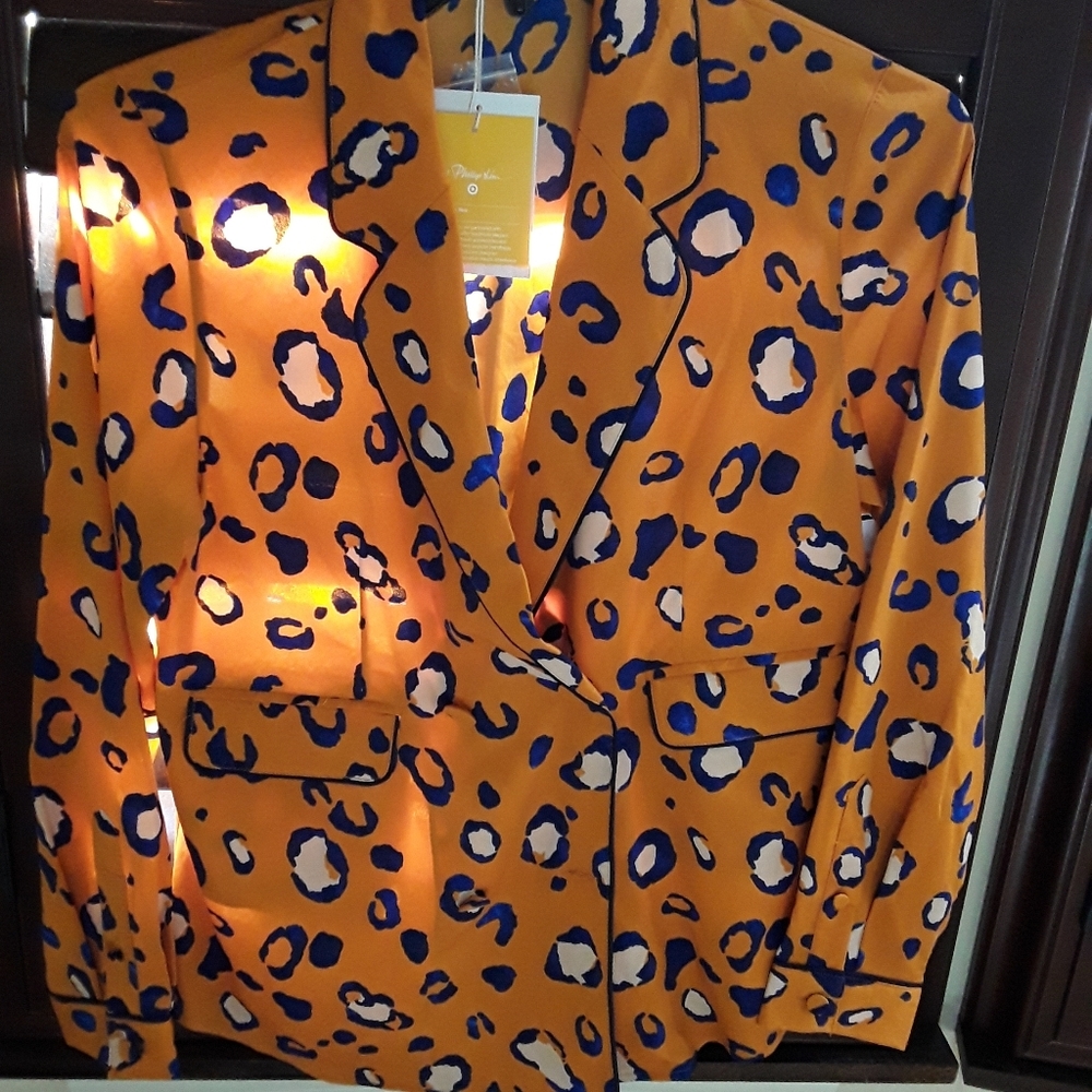 Women's Leopard Print Long Sleeve Front Button-Dow